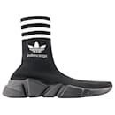 Sneakers Speed Lt Adidas - Balenciaga - Nero/Logo Bianco