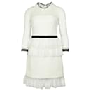 Dreistöckiges Duchess-Kleid aus weißem Polyester - Autre Marque