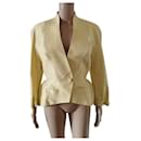 Thierry Mugler jacket in yellow linen