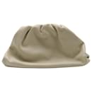 Bottega Veneta 'The Pouch' Clutch Bag in Cream Leather