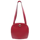 Celine Dome Shoulder Bag in Red Leather  - Céline