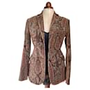 Paisley pattern velvet jacket - Autre Marque