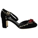 Cinturino alla caviglia Velluto + Ricamo - Dolce & Gabbana