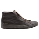 Common Projects Achilles Mid High-Top Sneakers in Brown Leather - Autre Marque