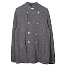 Brunello Cucinelli Cardigan en Tricot à Poitrine Doublée en Coton Noir