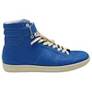 SAINT LAURENT SL/12H High Top Sneakers aus blauem Leder - Saint Laurent