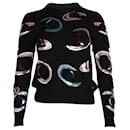 Chanel Planet Disc Sweater in Black Cashmere