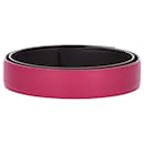 Hermes Reversible 32 mm Belt Strap in Pink Leather - Hermès