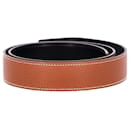 Hermès Reversible 32 mm Correa de cinturón en cuero marrón