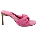 Jacquemus Les Mules Bagnu Sandalen aus rosa Leder