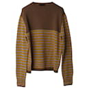 Prada Stripe Knit Sweater in Camel Wool