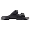 Sandales Block Henri - Ann Demeulemeester - Noir - Cuir