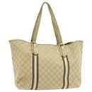 GUCCI Sherry Line GG Canvas Tote Bag Canvas Beige Gold Brown 139260 Auth am626g - Gucci