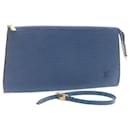 LOUIS VUITTON Epi Pochette Accessoires Pochette Bleu M52945 Auth LV 23568A - Louis Vuitton