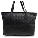 SAC A MAIN GUCCI CABAS CUIR EMBOSSE MONOGRAMME GUCCISSIMA 211137 HAND BAG - Gucci