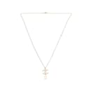 Strass & Faux Pearl CC Pendant Necklace - Chanel