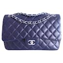Chanel Classic Gm navy blue bag