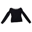 Black sweater BLUMARINE notched back 40 IT - Blumarine