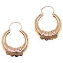 Rose gold hoop earrings 750%O - Autre Marque