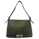Baguette Fendi en cuir rouge Mamma