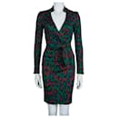 DvF Savannah "green leopard" silk wrap dress - Diane Von Furstenberg