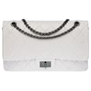 Bolsa de Chanel 2.55 en cuero blanco - 1213131000