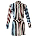 Diane von Furstenberg Striped Shirt Dress in Multicolor Silk - Diane Von Furstenberg