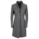Brunello Cucinelli Single-Breasted Coat in Grey Wool