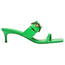 Bettina Sandals in Green Leather - By Far