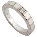 BAGUE CARTIER LANIERES B4058751 TAILLE 51 OR BLANC 18K DIAMANT 0.05CT GOLD RING - Cartier