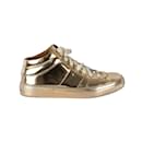 Jimmy Choo Belgravia Metallic Gold Sneakers