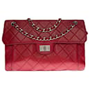 Bolsa de Chanel 2.55 en cuero rojo - 100096