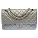 Chanel Bag 2.55 in Silver Leather - 100179