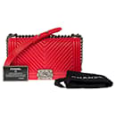 CHANEL Boy Bag in Red Leather - 101034 - Chanel