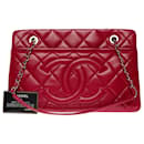 Bolsa CHANEL em couro vermelho - 101058 - Chanel