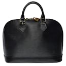 LOUIS VUITTON ALMA HANDBAG IN BLACK EPI LEATHER100920 - Louis Vuitton