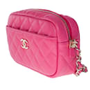 Bolsa para câmera CHANEL em couro rosa - 100926 - Chanel