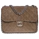 Sac Chanel Timeless/Classic Taupe Leather - 100436