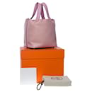Bolsa HERMES Picotin em couro rosa - 101129 - Hermès