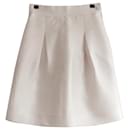 Chanel Spring 2009 Cream Silk Mix Skirt