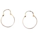 Yellow gold earrings 750%o thin hoops - Autre Marque