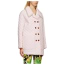 Fendi SS20 jaqueta acolchoada de seda rosa claro