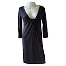 Vestido recto de lana Elena gris oscuro de DvF - Diane Von Furstenberg