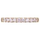 Half-turn alliance ring set with 11 yellow gold diamonds 750%O - Autre Marque