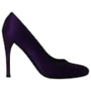 Prada Pumps in Purple Satin
