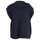 The Row Dannel Sweater Vest in Navy Blue Wool - The row