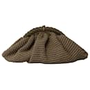 Fendi Crochet Clutch Bag in Brown Cotton