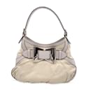 White Leather Queen Hobo Shoulder Bag - Gucci