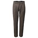 Acne Studios Boston Checked Trousers in Multicolor Wool 