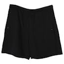 Balenciaga Shorts mit Reißverschlusstaschen aus schwarzer Baumwolle